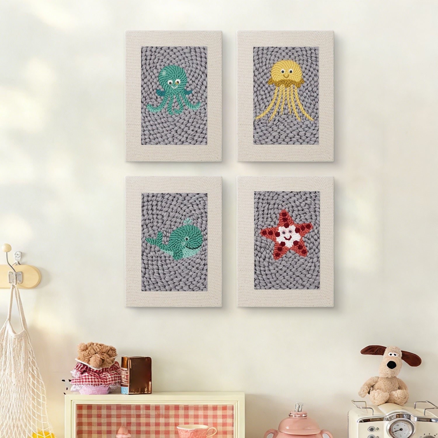 Sea Animals 11 | Mini Punch Needle Kit