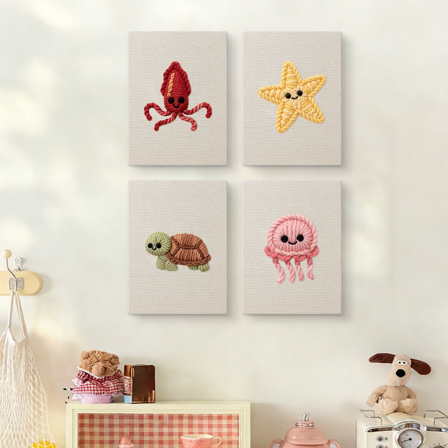 Sea Animals 1 | Mini Punch Needle Kit