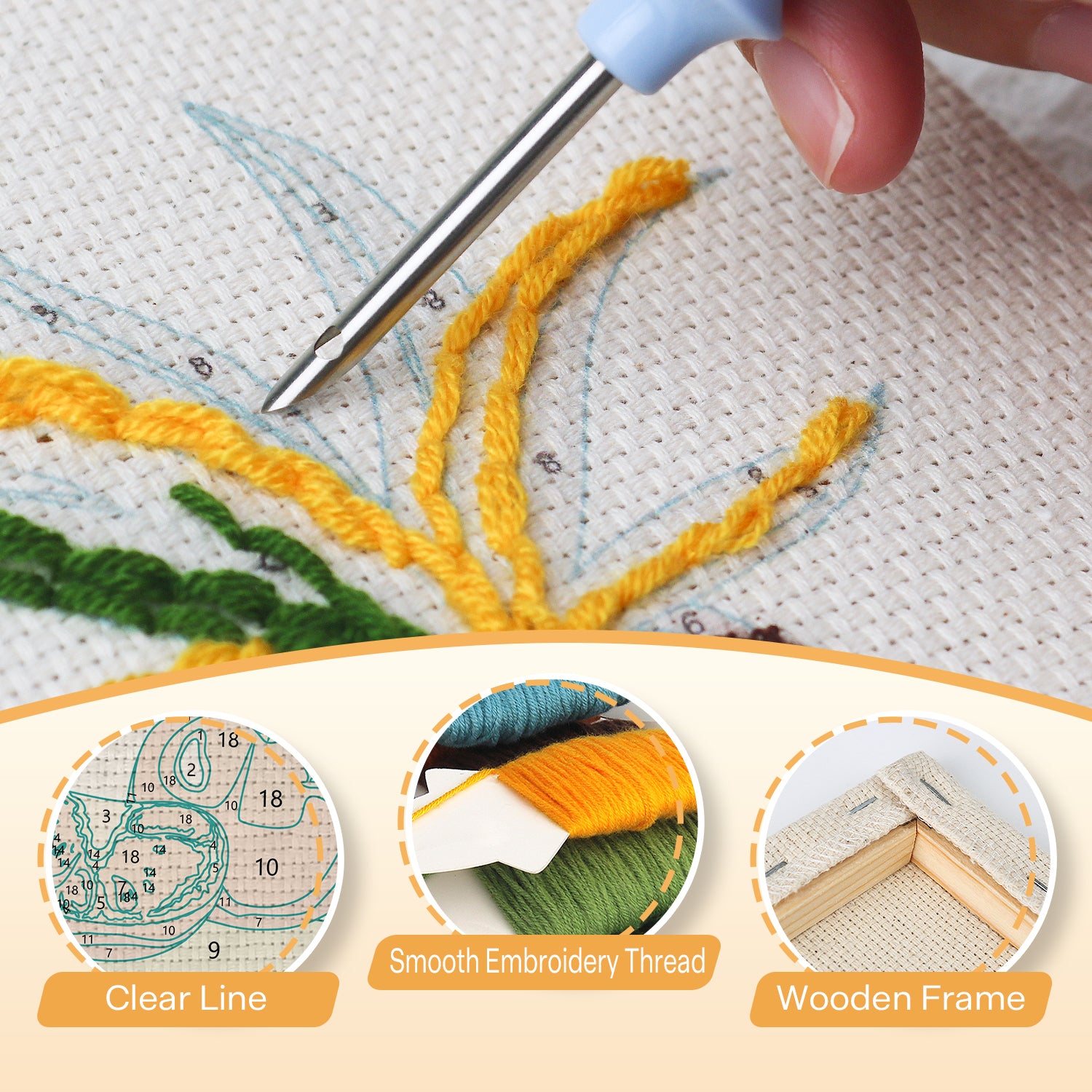 Fruits & Vegetables 8 | Mini Punch Needle Kit