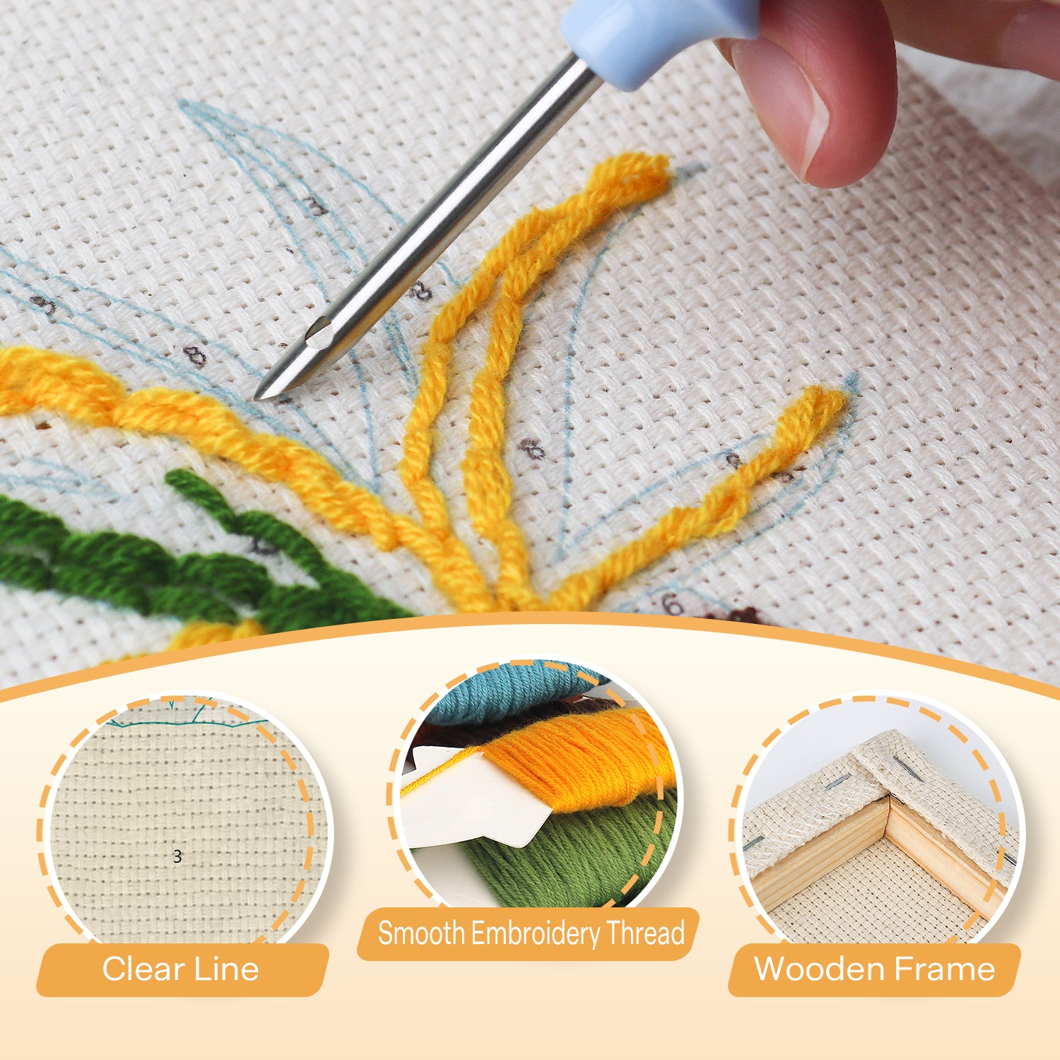 Fruits & Vegetables 14 | Mini Punch Needle Kit