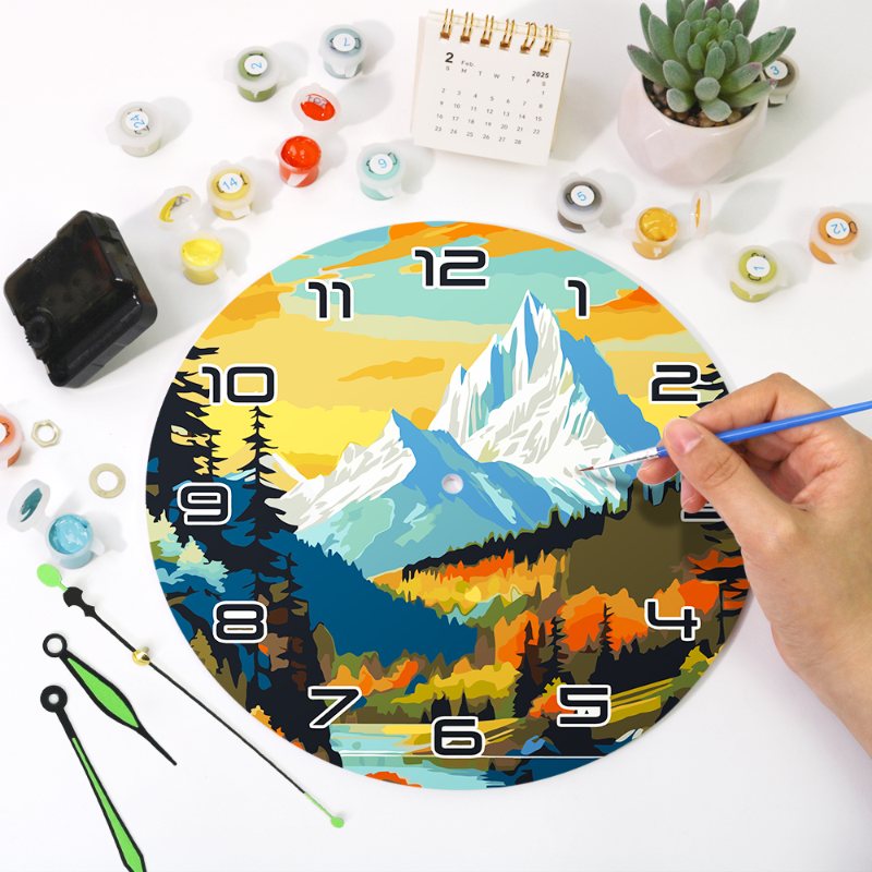 Painting by Numbers Clock – Gorgeous Landscape