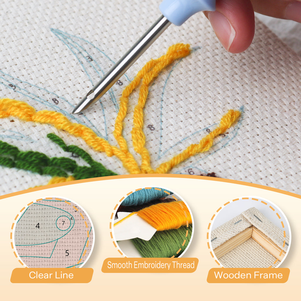 Traffic & Road Signs 1 | Mini Punch Needle Kit