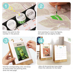 2026 Paint by Numbers desk Calendar | Deluxe Cocktail Edition