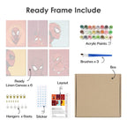 6 Mini Paintings - Superhero Set