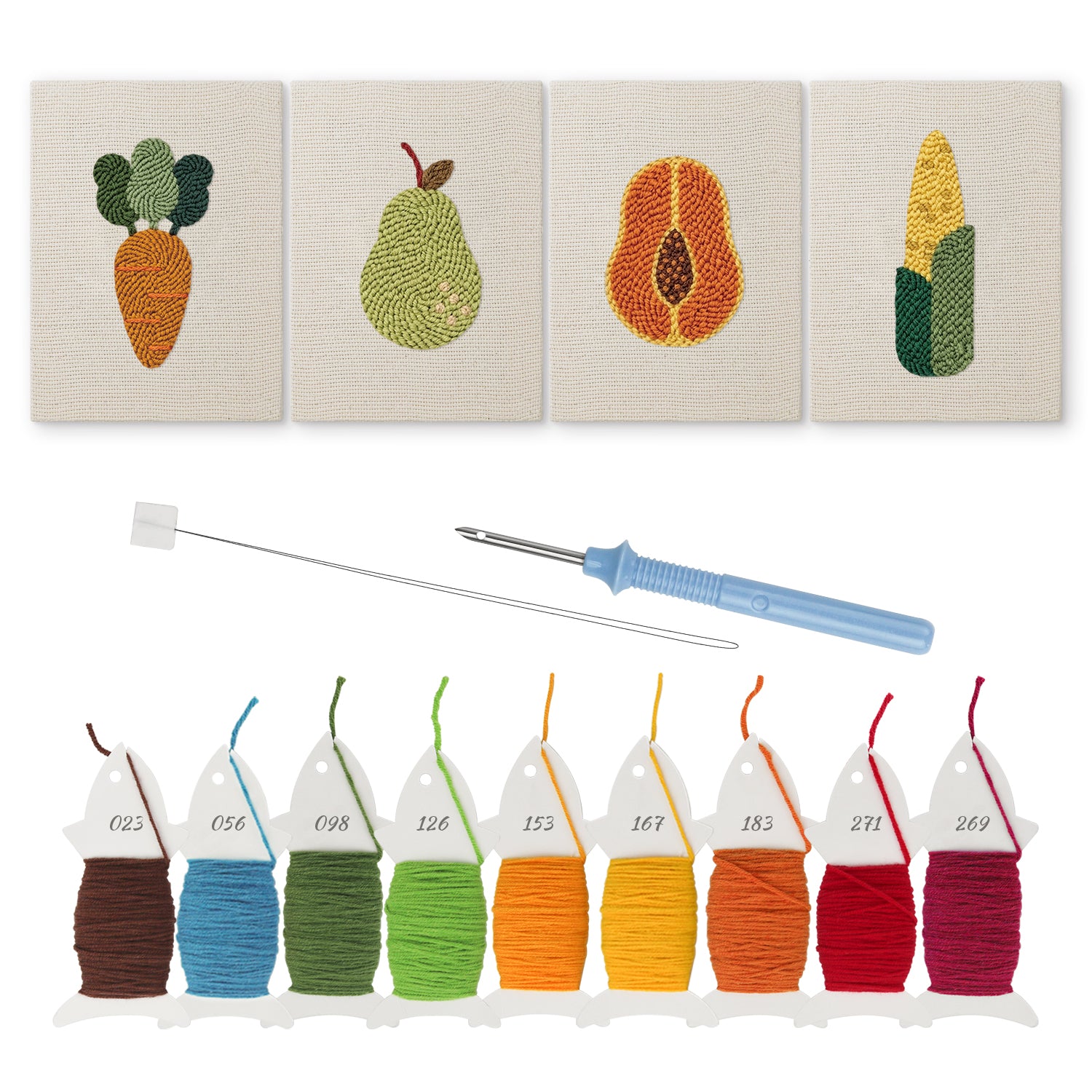 Fruits & Vegetables 31 | Mini Punch Needle Kit
