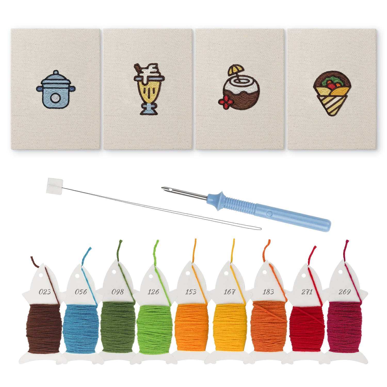 Snacks & Desserts 12 | Mini Punch Needle Kit