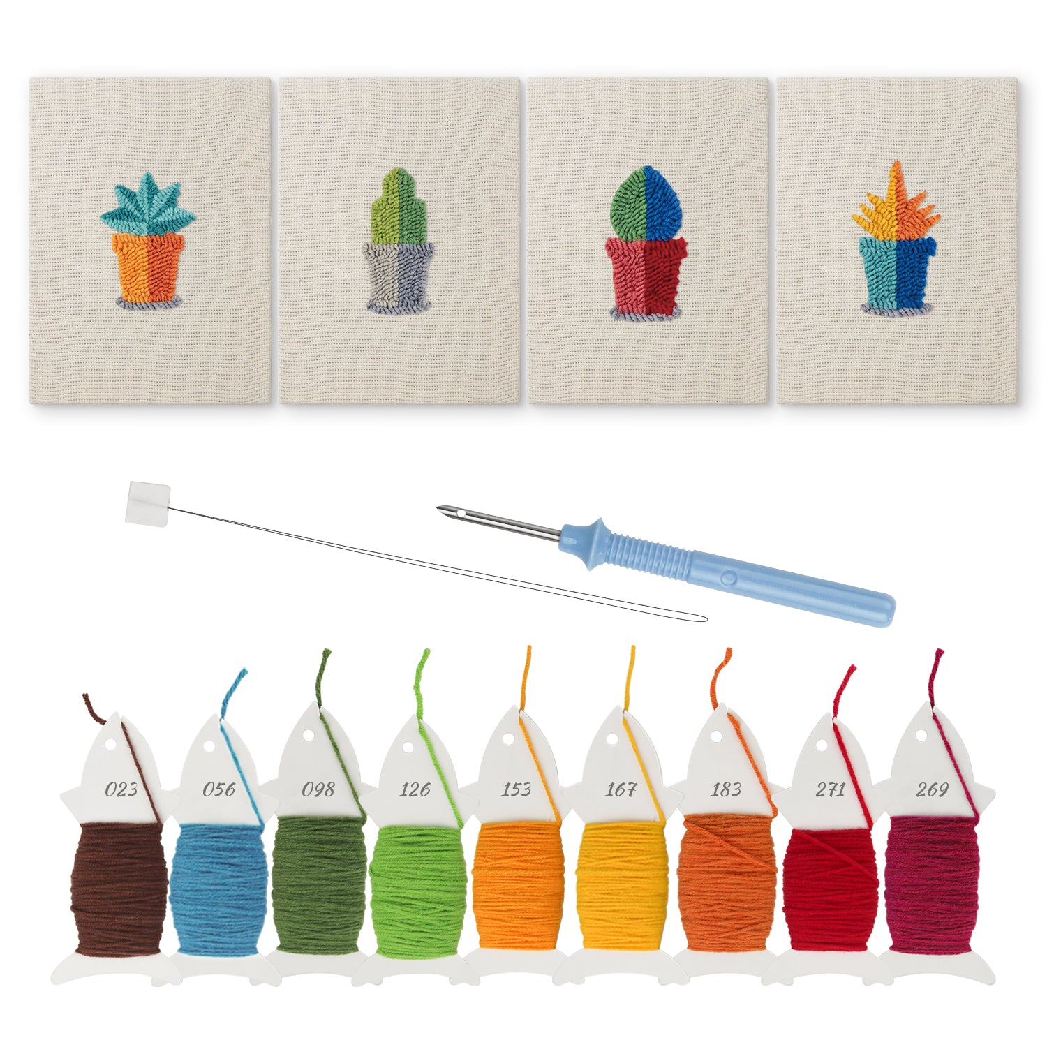 Cactus & Succulents 5 | Mini Punch Needle Kit