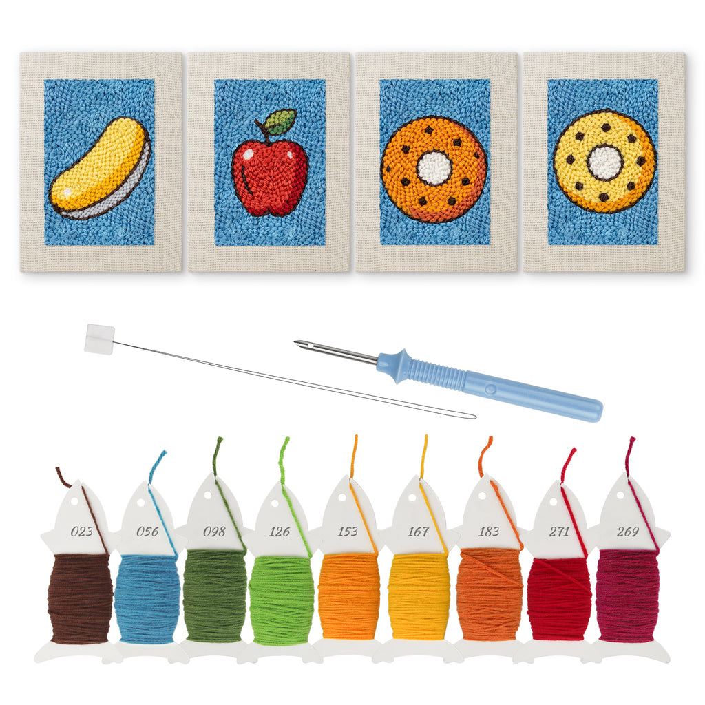 Snacks & Desserts 18 | Mini Punch Needle Kit