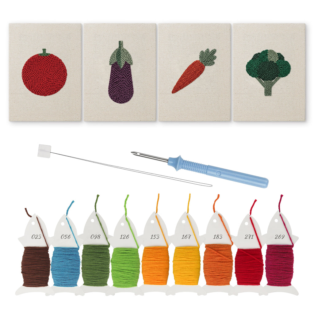 Fruits & Vegetables 38 | Mini Punch Needle Kit