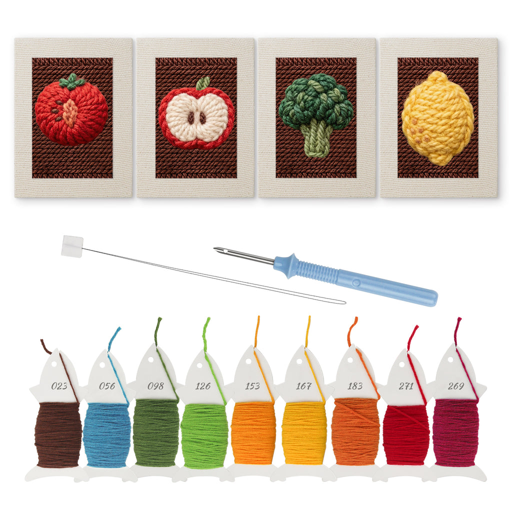 Fruits & Vegetables 17 | Mini Punch Needle Kit