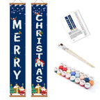 Paint-by-Number Door Panels – Merry Christmas Set