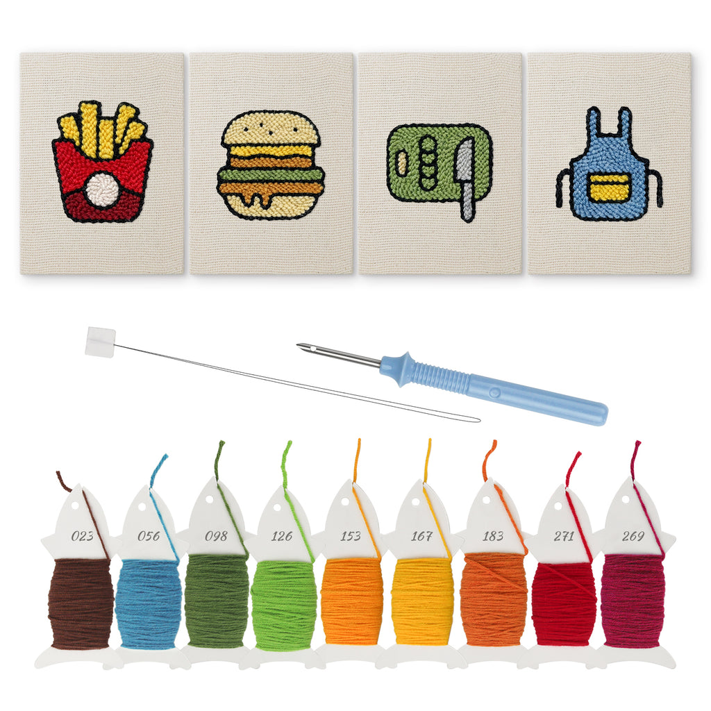 Fast Food 4 | Mini Punch Needle Kit