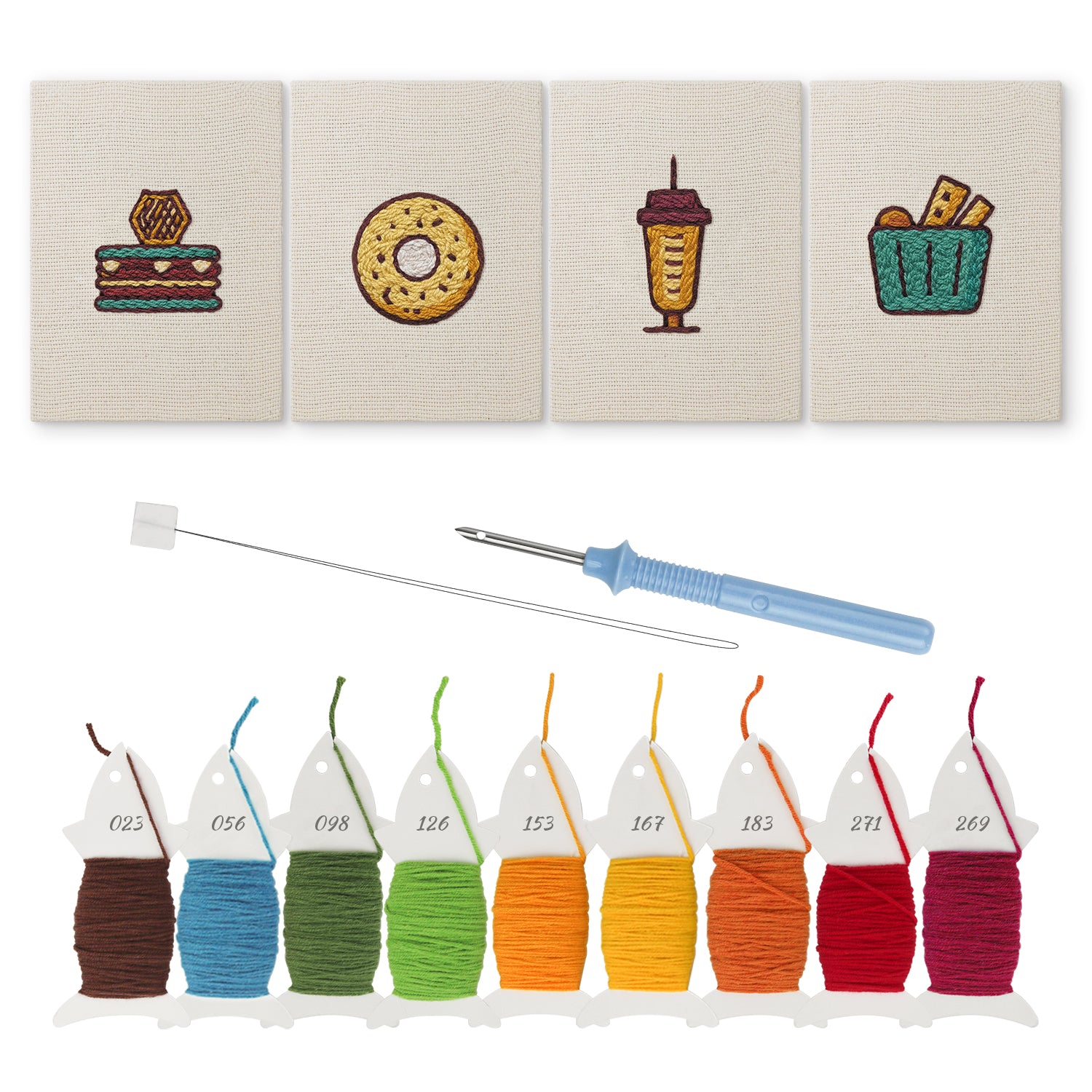 Snacks & Desserts 10 | Mini Punch Needle Kit