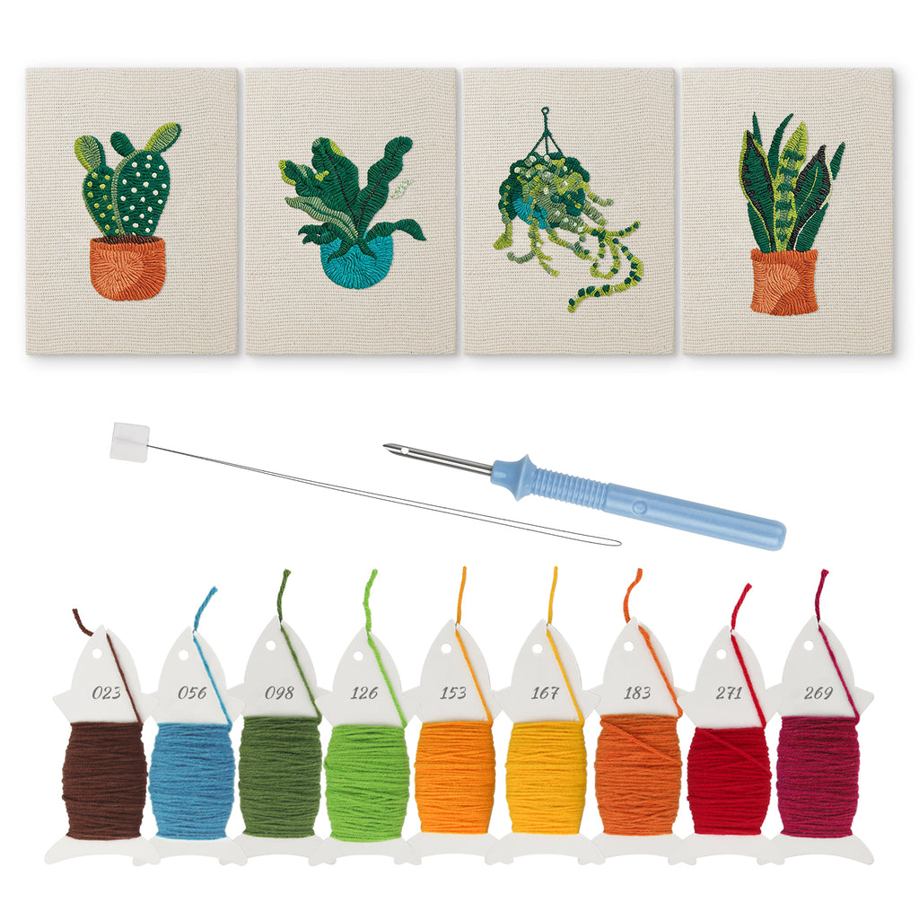 Potted Plants 16 | Mini Punch Needle Kit