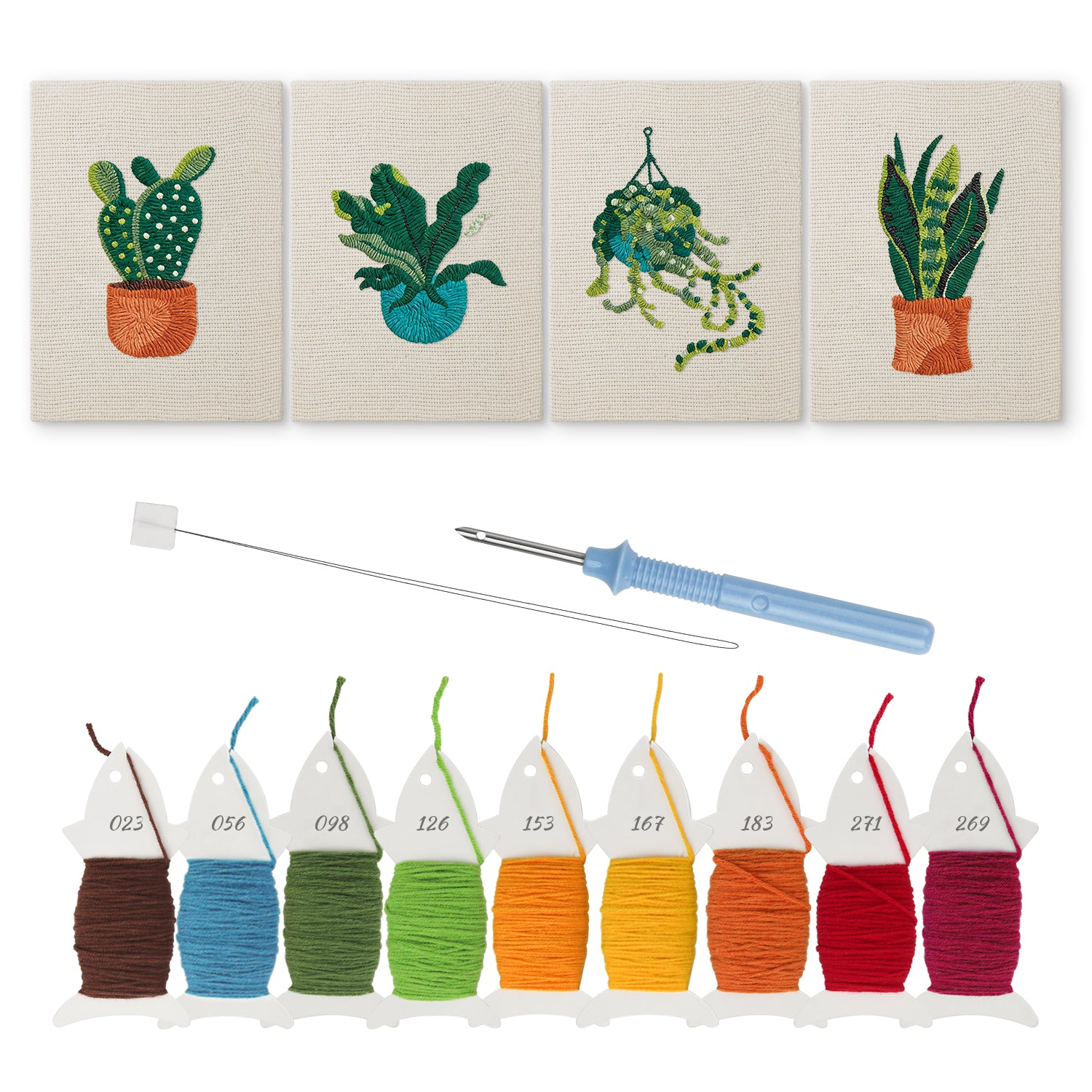 Potted Plants 16 | Mini Punch Needle Kit