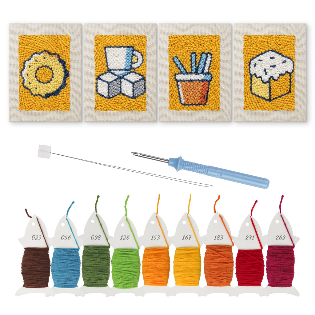Snacks & Desserts 25 | Mini Punch Needle Kit