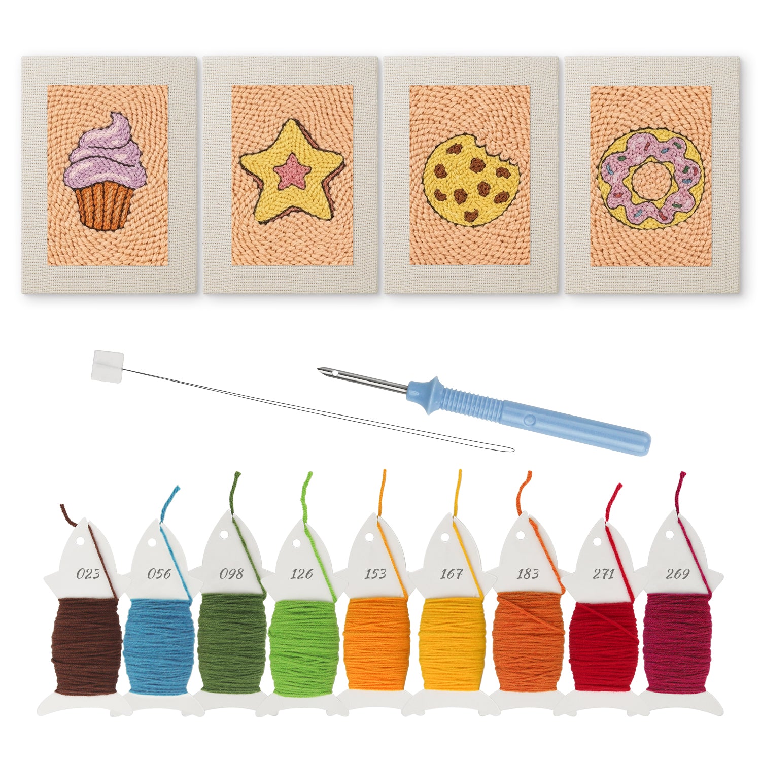 Snacks & Desserts 26 | Mini Punch Needle Kit