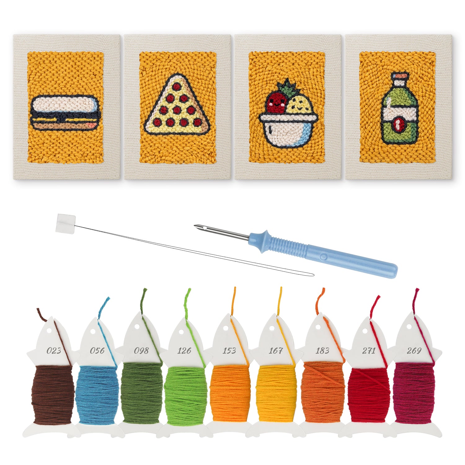 Snacks & Desserts 23 | Mini Punch Needle Kit