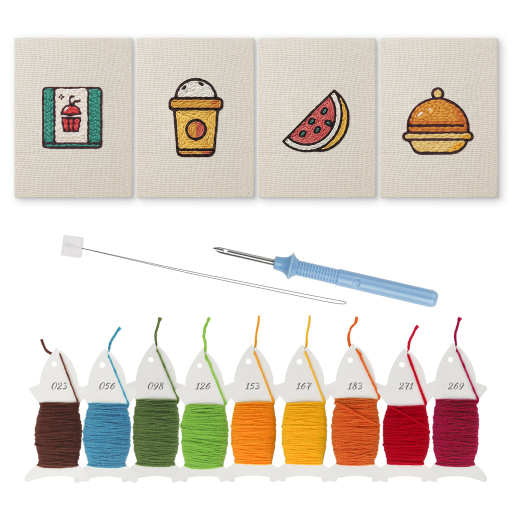 Snacks & Desserts 9 | Mini Punch Needle Kit