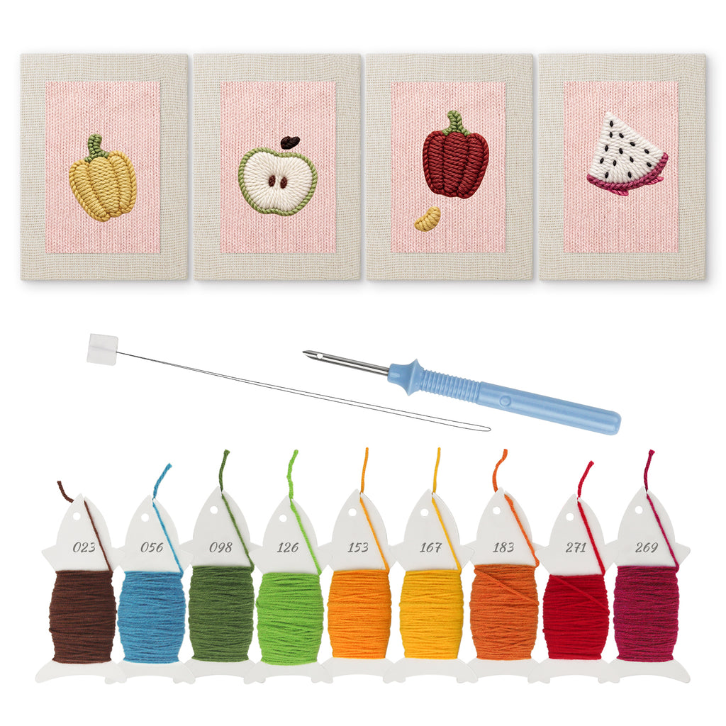 Fruits & Vegetables 19 | Mini Punch Needle Kit