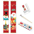 Paint-by-Number Door Panels – Santa & Snowman Set