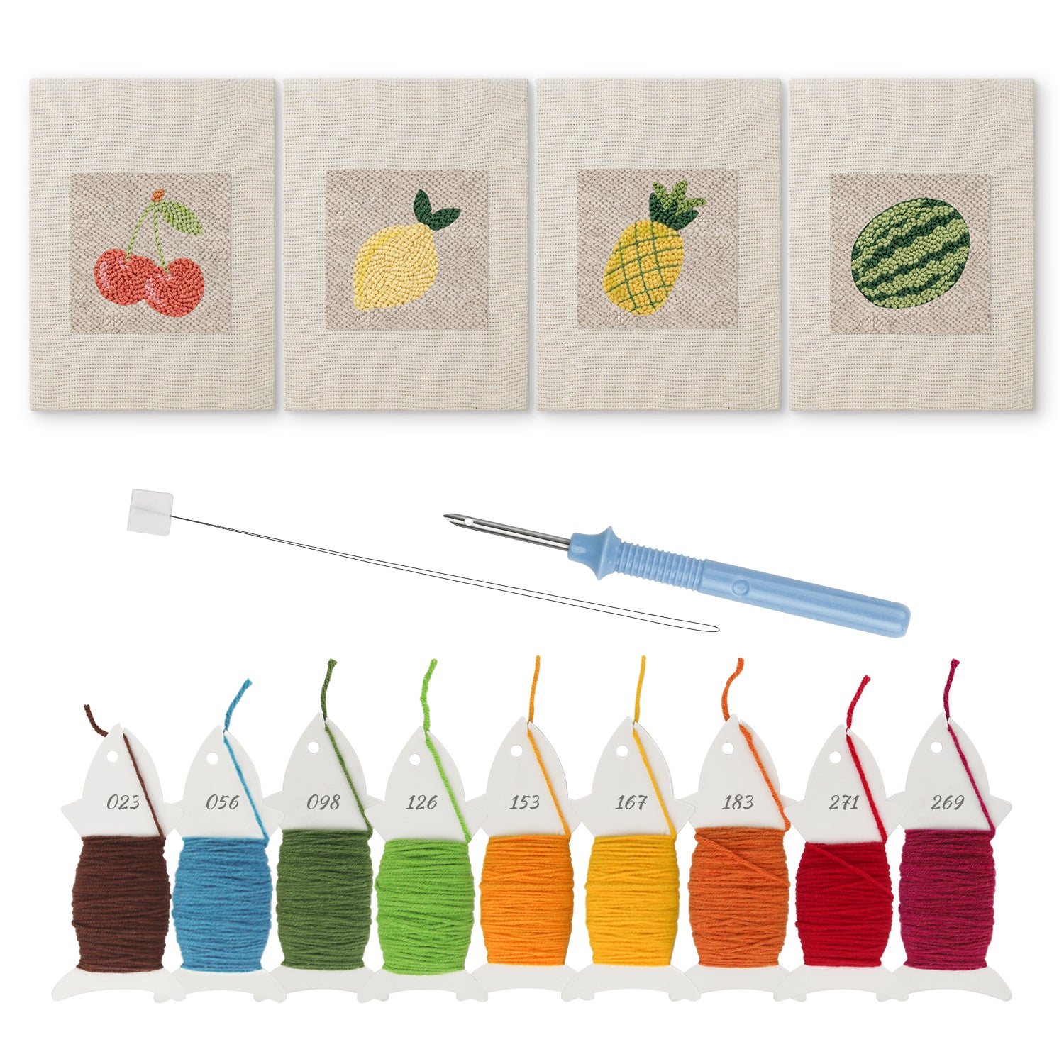 Fruits & Vegetables 27 | Mini Punch Needle Kit
