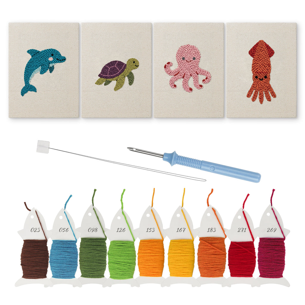 Sea Animals 6 | Mini Punch Needle Kit