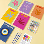 6 Mini Paintings - Coastal vibes set