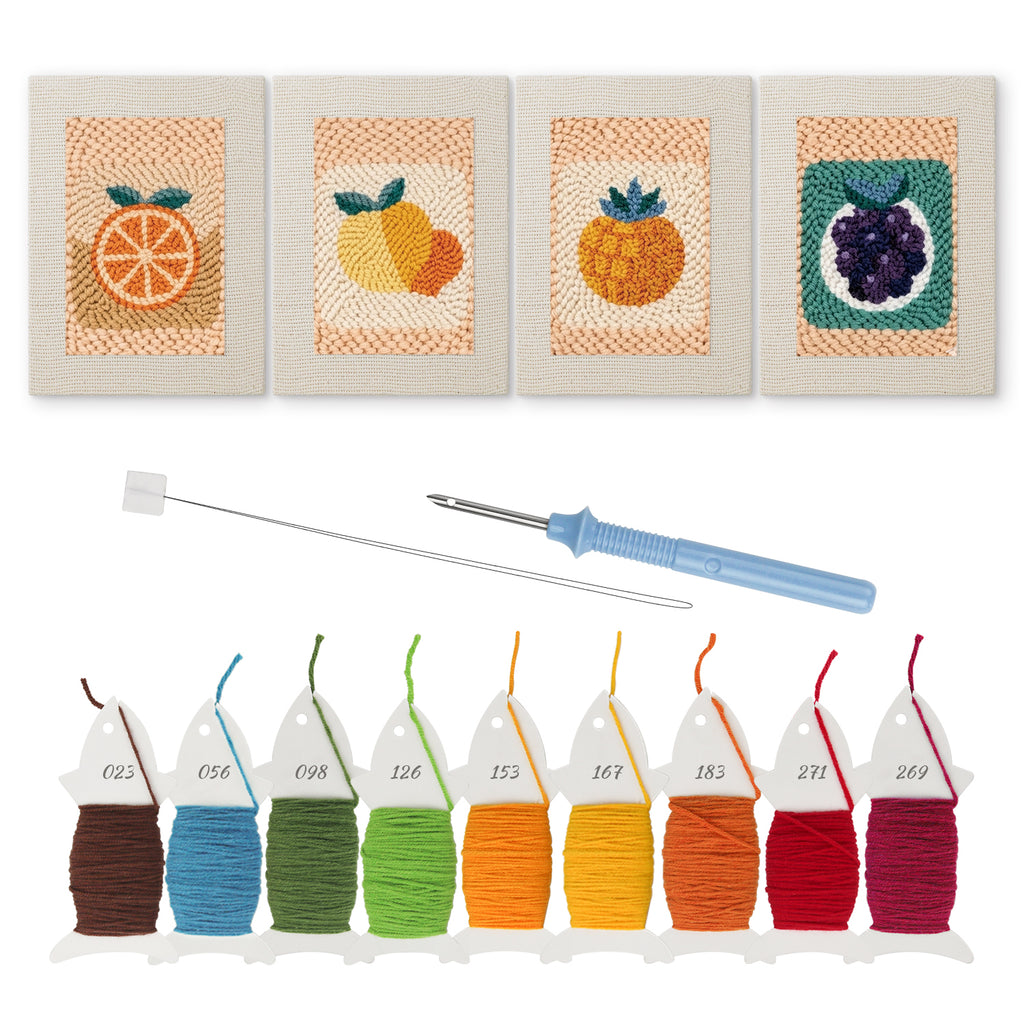 Fruits & Vegetables 35 | Mini Punch Needle Kit
