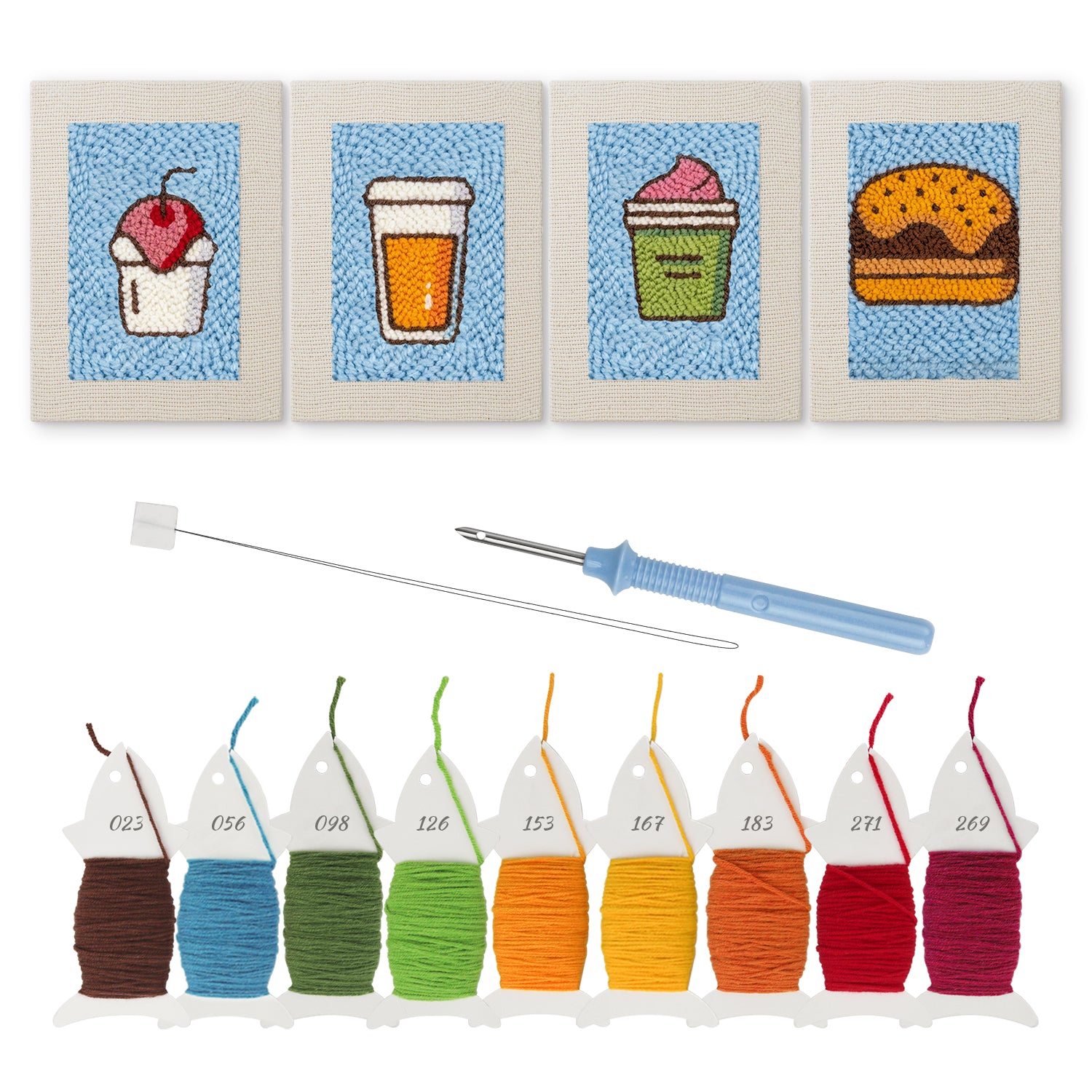 Snacks & Desserts 17 | Mini Punch Needle Kit