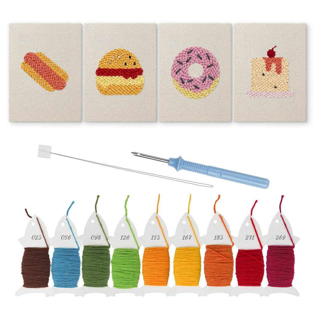Snacks & Desserts 2 | Mini Punch Needle Kit