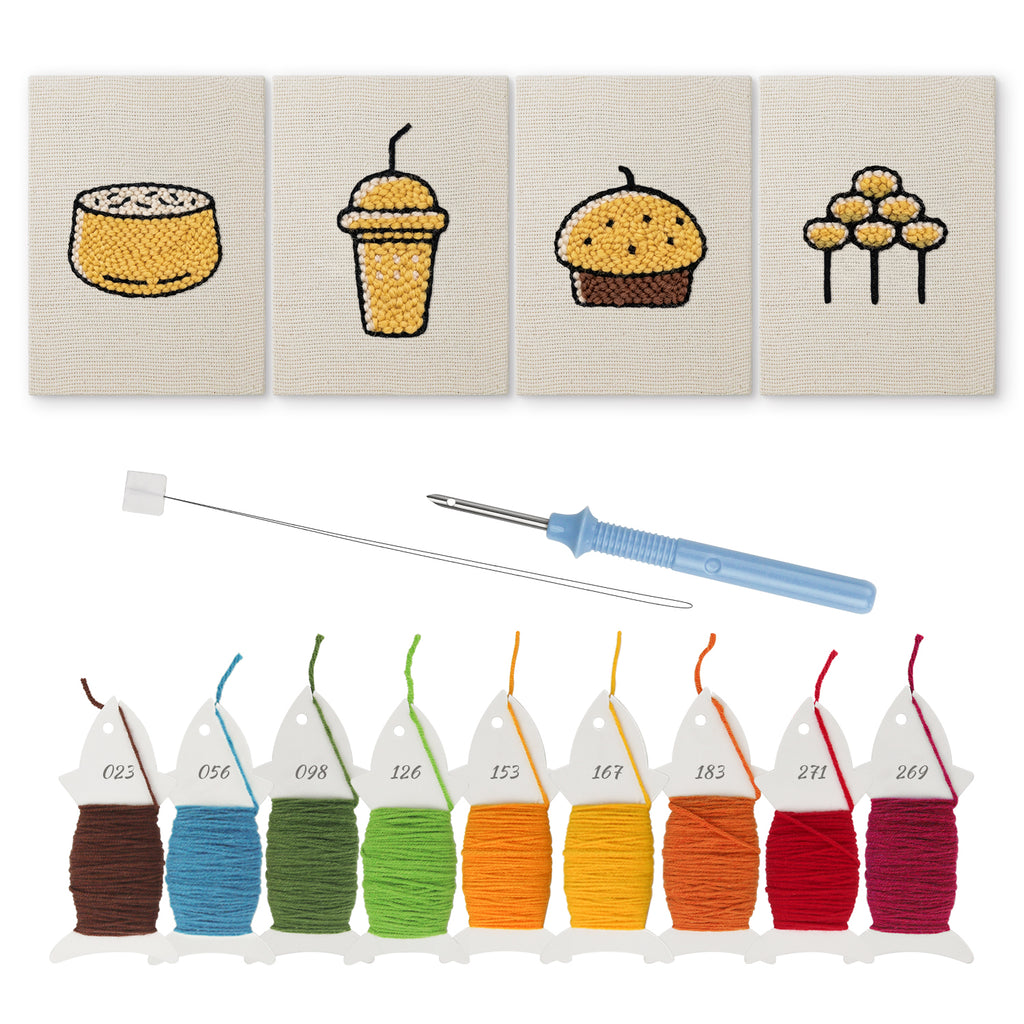 Snacks & Desserts 5 | Mini Punch Needle Kit