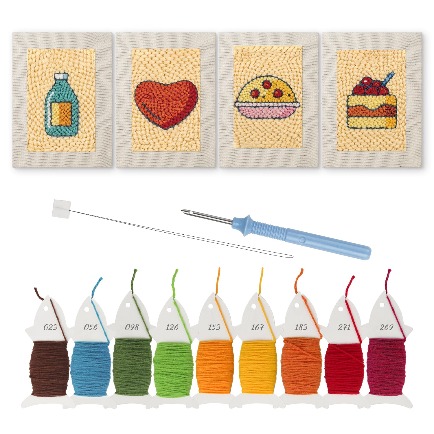 Snacks & Desserts 29 | Mini Punch Needle Kit