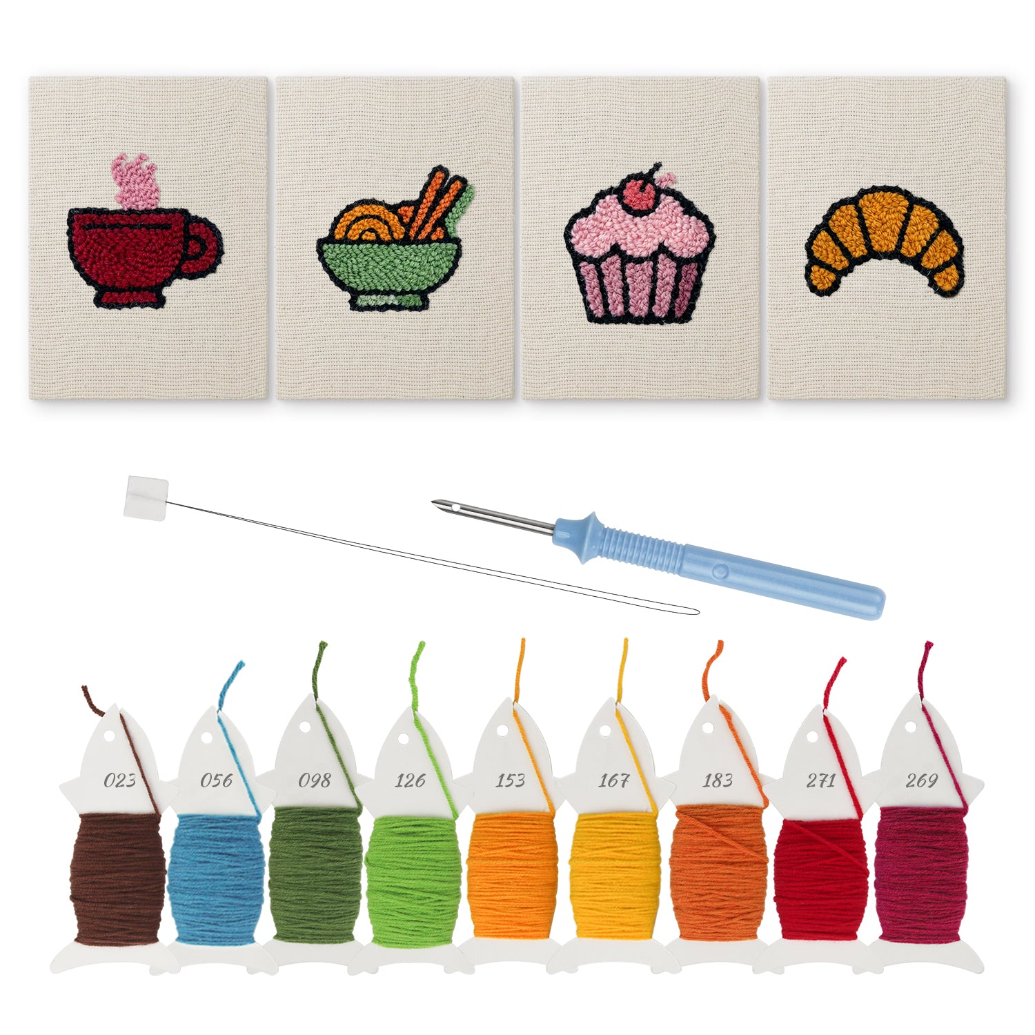 Snacks & Desserts 19 | Mini Punch Needle Kit