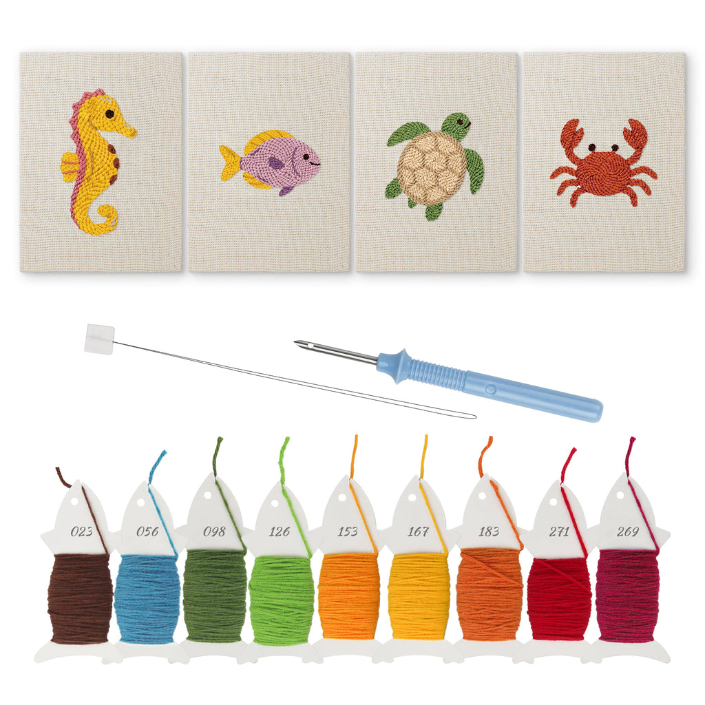 Sea Animals 7 | Mini Punch Needle Kit