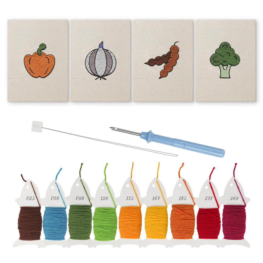 Fruits & Vegetables 6 | Mini Punch Needle Kit