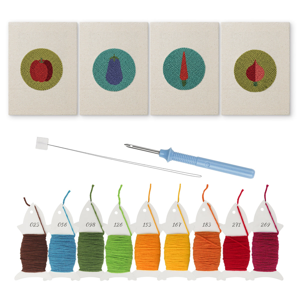 Fruits & Vegetables 30 | Mini Punch Needle Kit