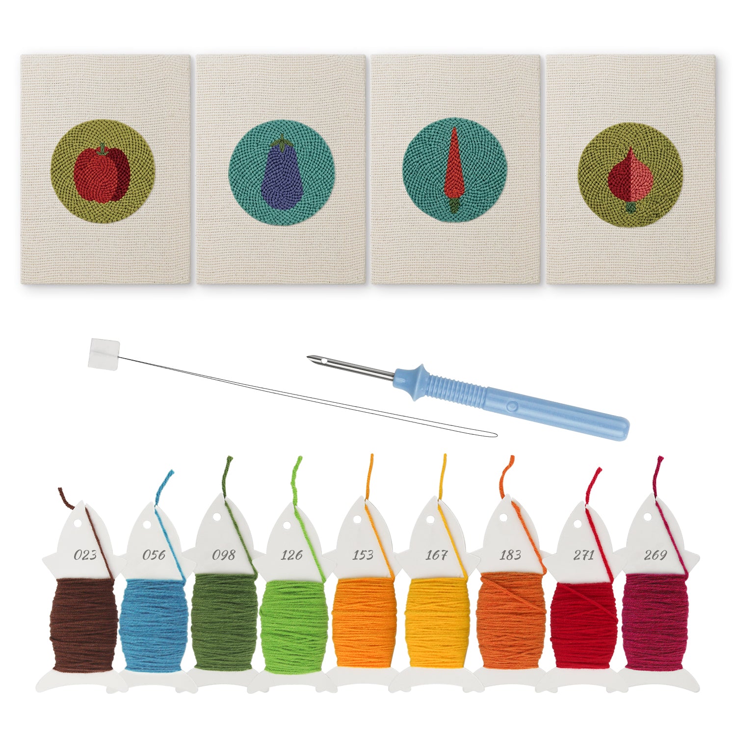 Fruits & Vegetables 30 | Mini Punch Needle Kit