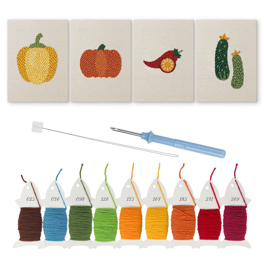 Fruits & Vegetables 22 | Mini Punch Needle Kit