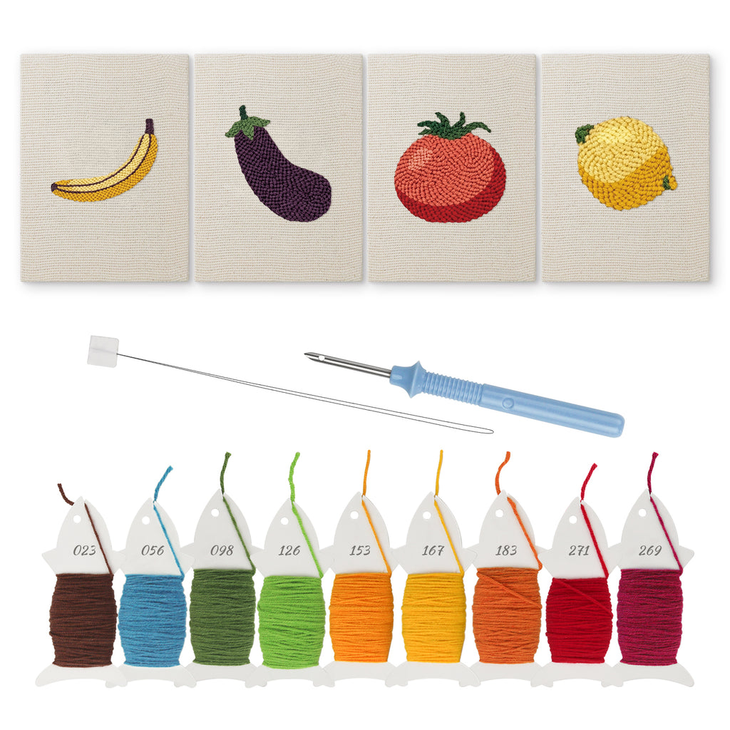 Fruits & Vegetables 25 | Mini Punch Needle Kit