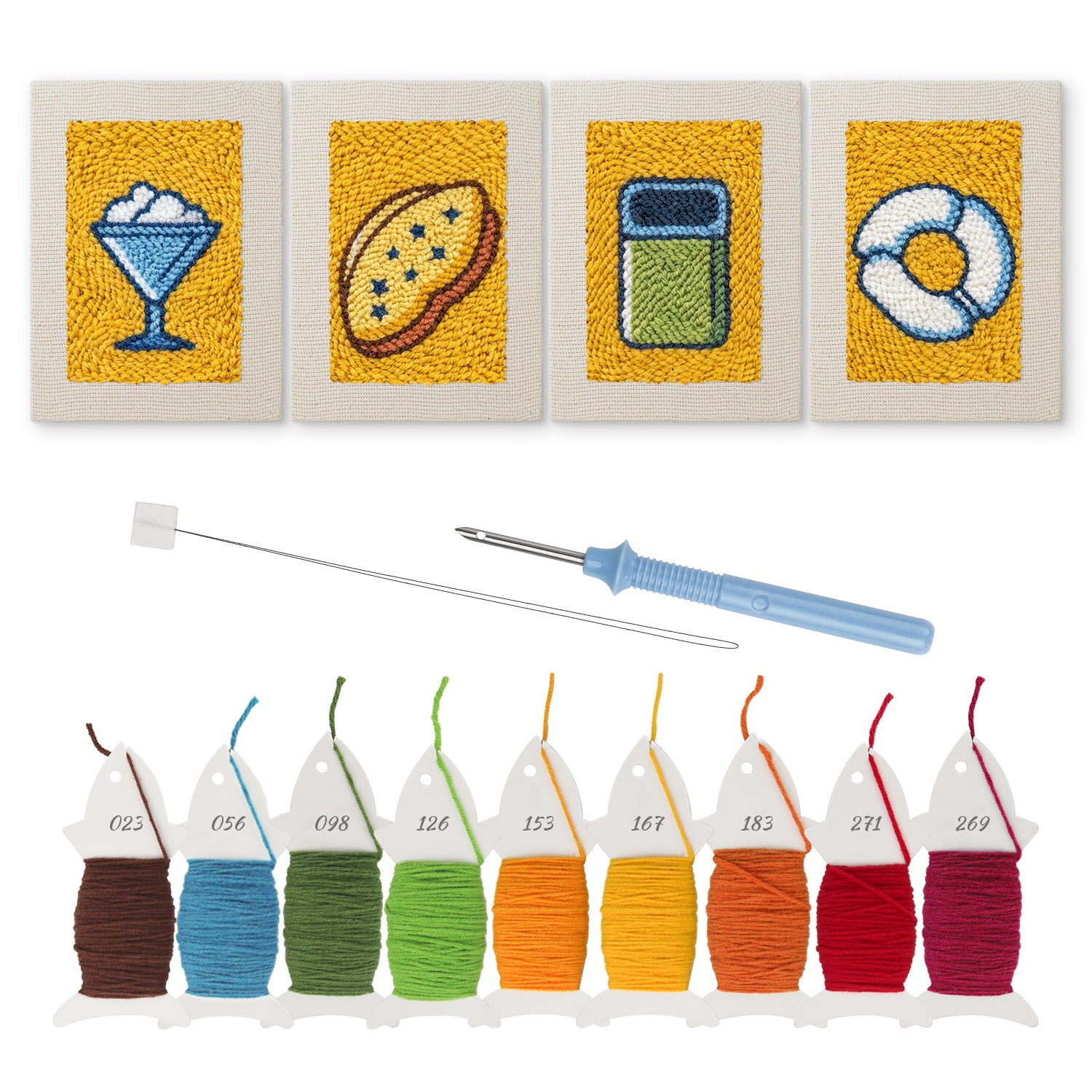 Snacks & Desserts 21 | Mini Punch Needle Kit