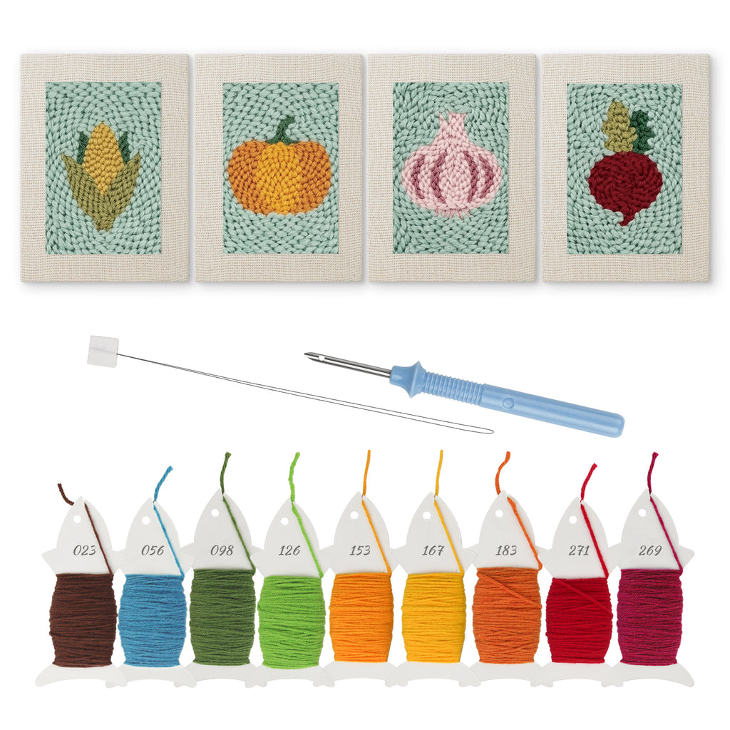 Fruits & Vegetables 37 | Mini Punch Needle Kit