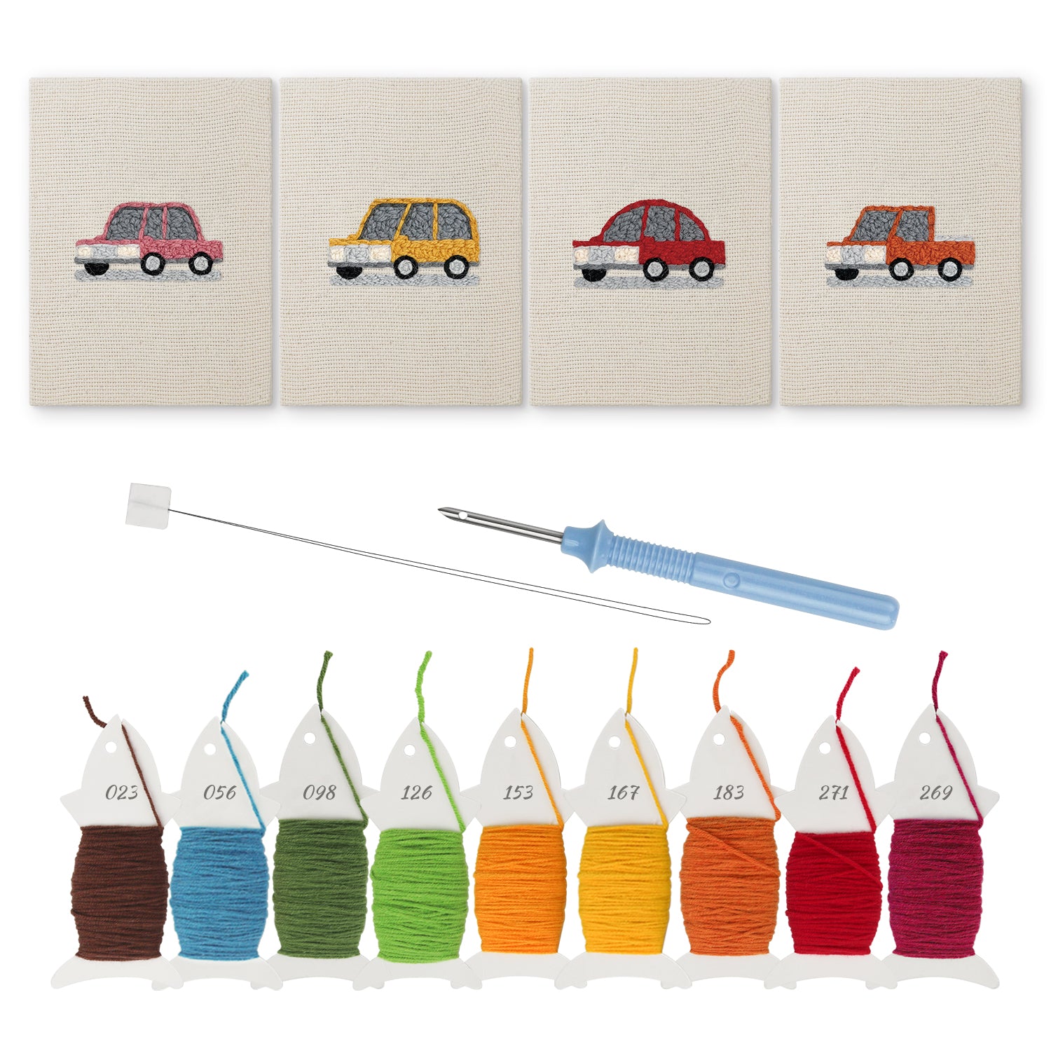 Traffic & Road Signs 2 | Mini Punch Needle Kit