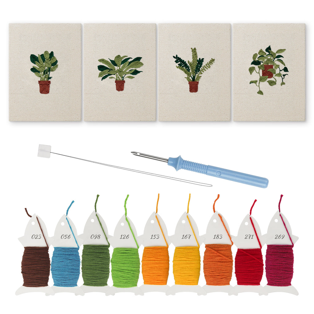 Potted Plants 14 | Mini Punch Needle Kit
