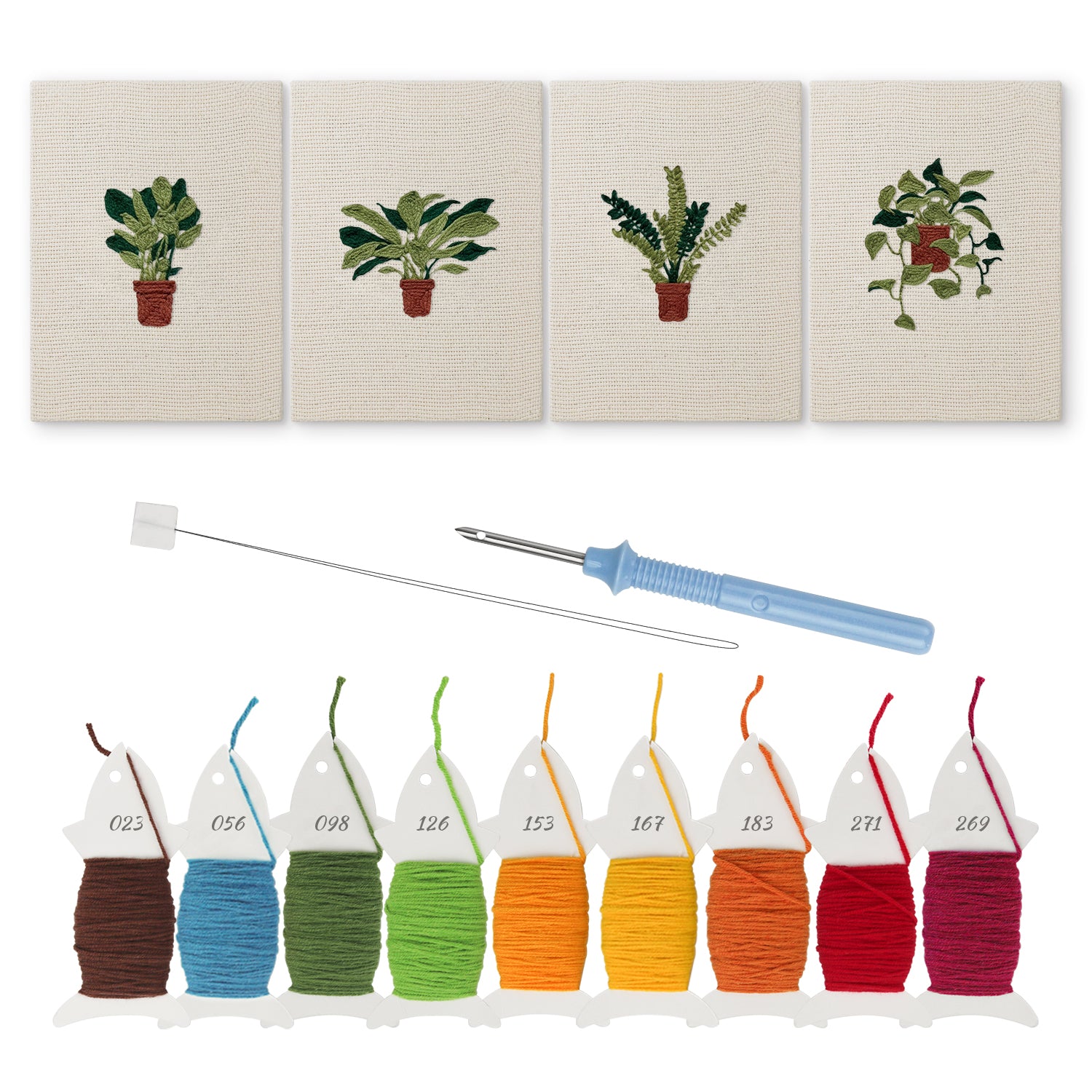 Potted Plants 14 | Mini Punch Needle Kit
