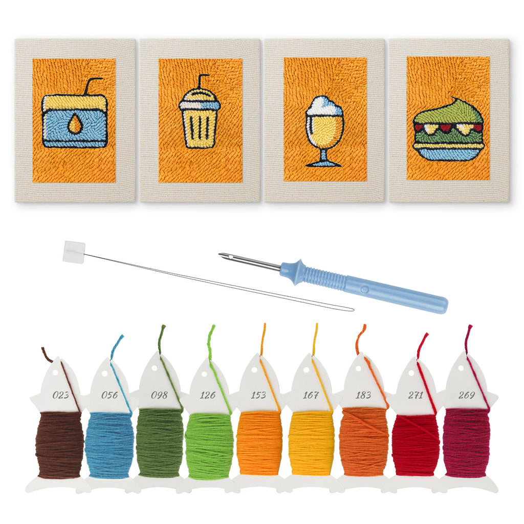 Snacks & Desserts 4 | Mini Punch Needle Kit