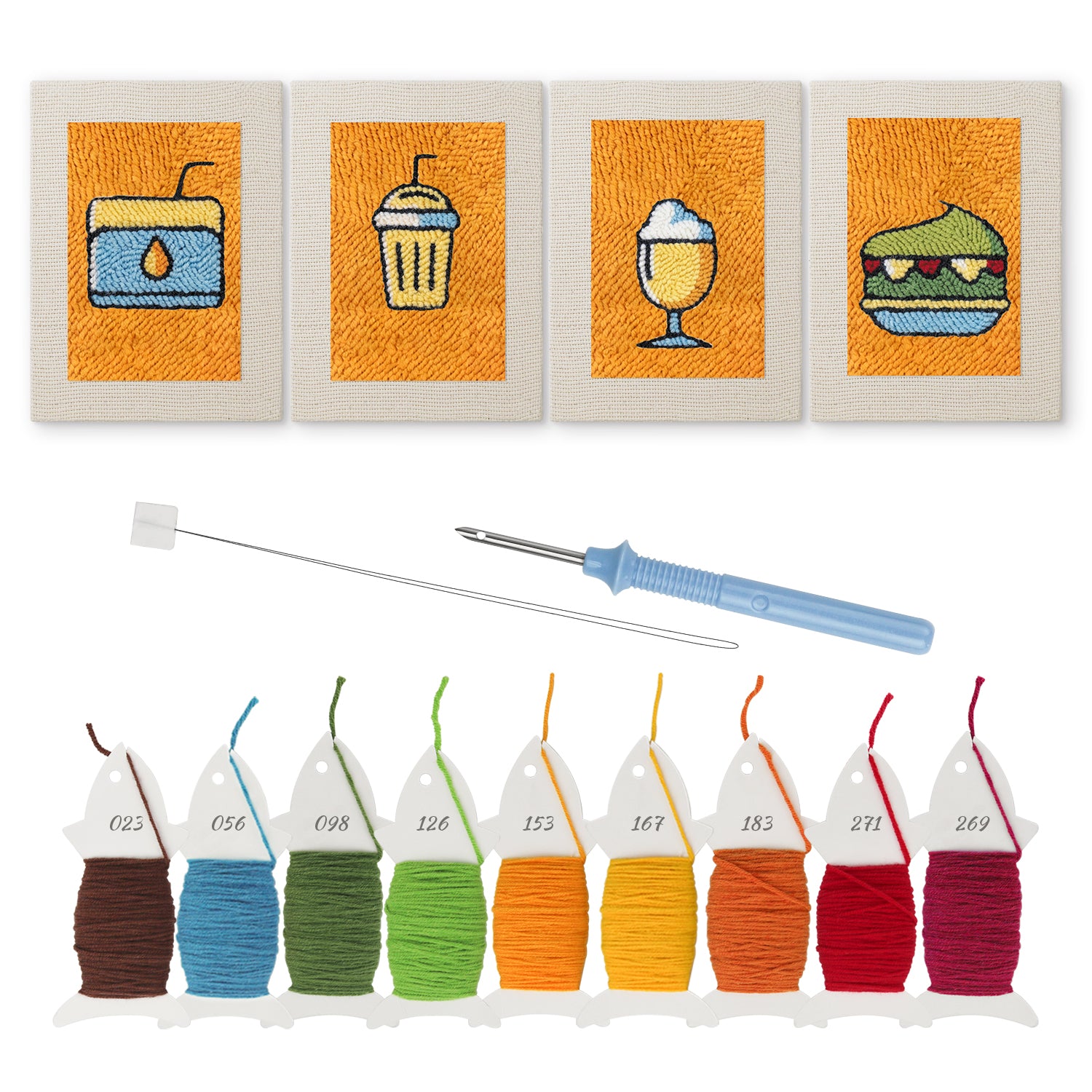 Snacks & Desserts 4 | Mini Punch Needle Kit