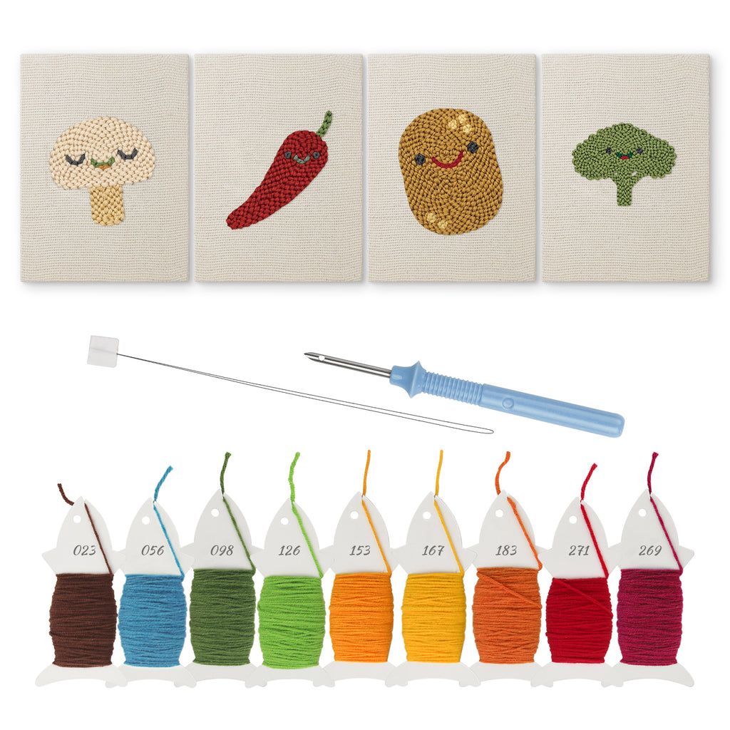 Fruits & Vegetables 32 | Mini Punch Needle Kit