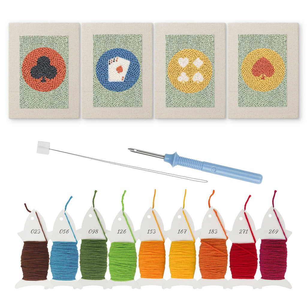 Playing Cards 2 | Mini Punch Needle Kit