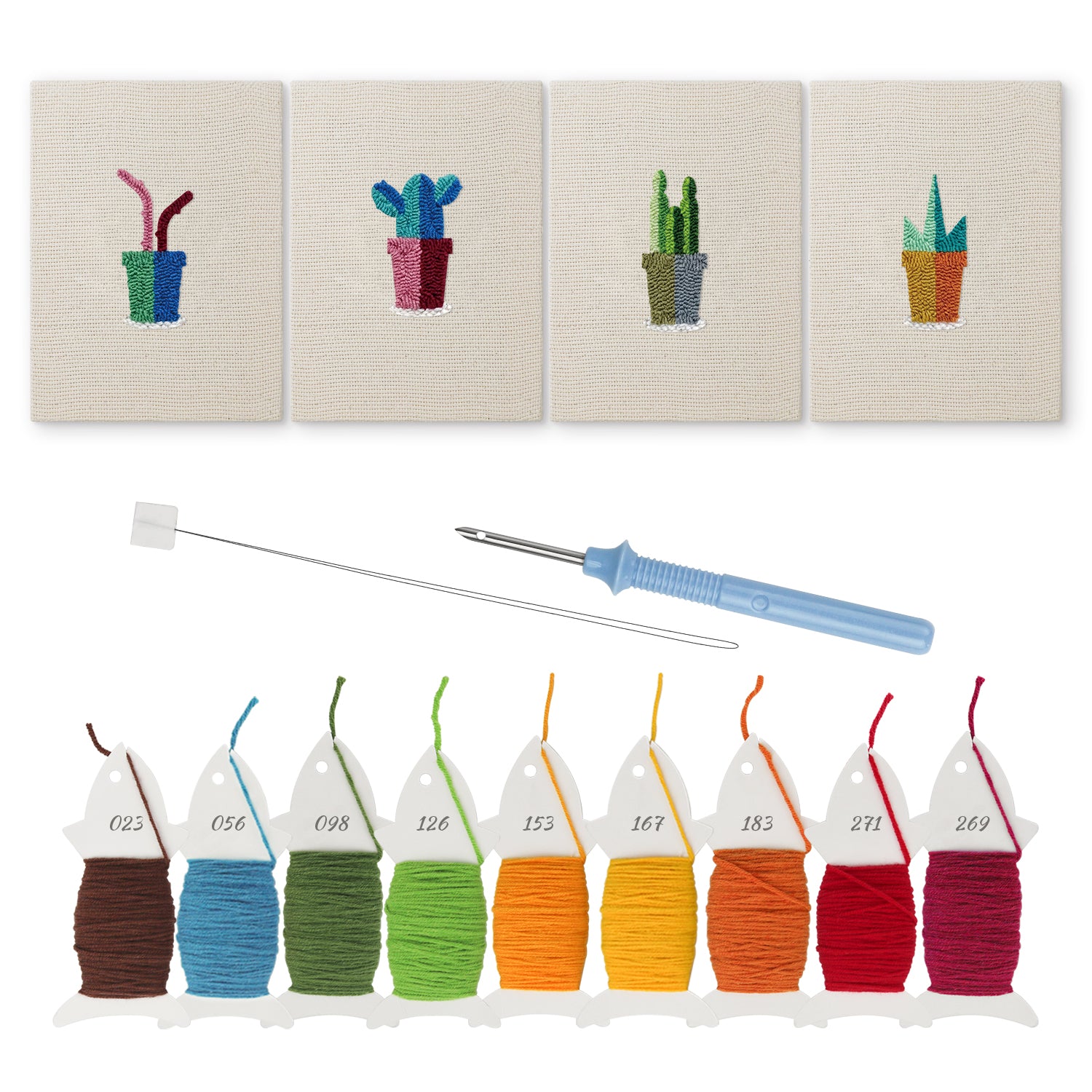 Cactus & Succulents 3 | Mini Punch Needle Kit